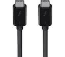 Belkin Thunderbolt 3 USB-C to USB-C Cable 40Gbps 100W - 0.8 m - Black thumbnail 1