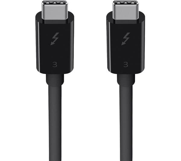 Belkin Thunderbolt 3 USB-C to USB-C Cable 40Gbps 100W - 0.8 m - Black