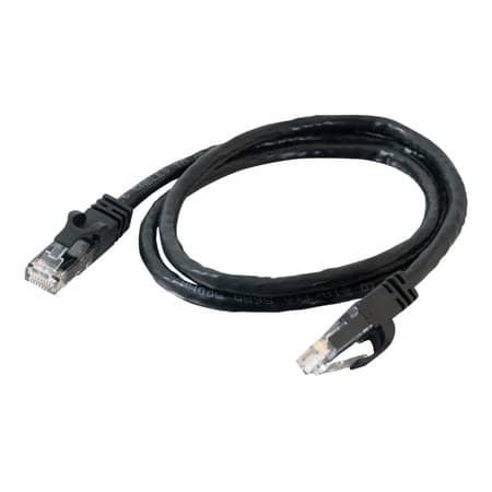 C2G 1m Cat6 550 MHz Snagless Patch Cable  Black - Image 1