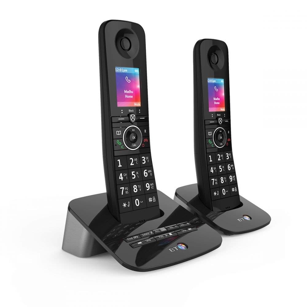 BT Premium Twin DECT Call Blocker Cordless Telephone with Answer Machine