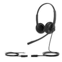 Yealink YHS34 Dual Wired Headset, QD to RJ9, Black thumbnail 2