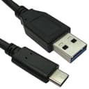 Cables Direct Câble USB 3.1 mâle de type C vers mâle de type A Noir 0,5 m thumbnail 1
