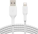 Belkin Braided Lightning to USB-A Cable 1m White thumbnail 3