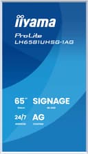iiyama LH6581UHSG-1AG Signage Display Digital signage flat panel 163.8 cm (64.5") Wi-Fi 500 cd/m² 4K Ultra HD White Built-in processor Android 24/7 thumbnail 3