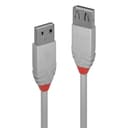 Lindy 0.5m USB 2.0 Type A Extension Cable, Anthra Line, Grey thumbnail 1