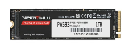Patriot Memory PV593 PCIe Gen5 x4 M.2 2280 SSD 1 TB PCI Express 5.0 NVMe 3D TLC NAND - Image 1