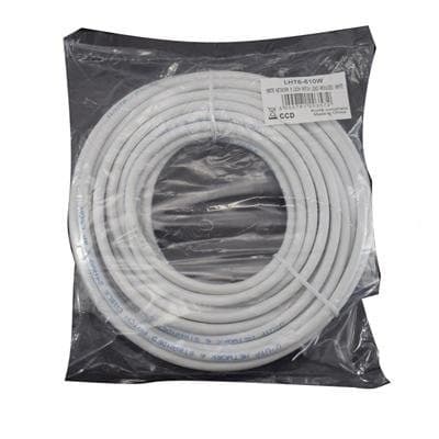 Rift Computers RJ45 (M) to RJ45 (M) CAT6 10m White OEM Moulded Boot Network Cable