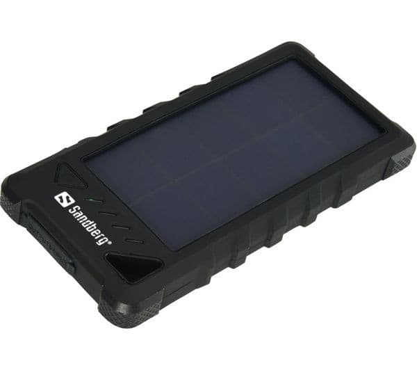 Sandberg 16000 mAh Portable Outdoor Solar Power Bank - Blue & Black - Image 1