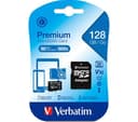 VERBATIM Premium Standard Performance Class 10 UHS-I U1 V10 microSDXC Memory Card with SD Adapter - 128 GB thumbnail 3