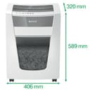 Leitz IQ Office Pro paper shredder Micro-cut shredding 55 dB 23 cm White thumbnail 3