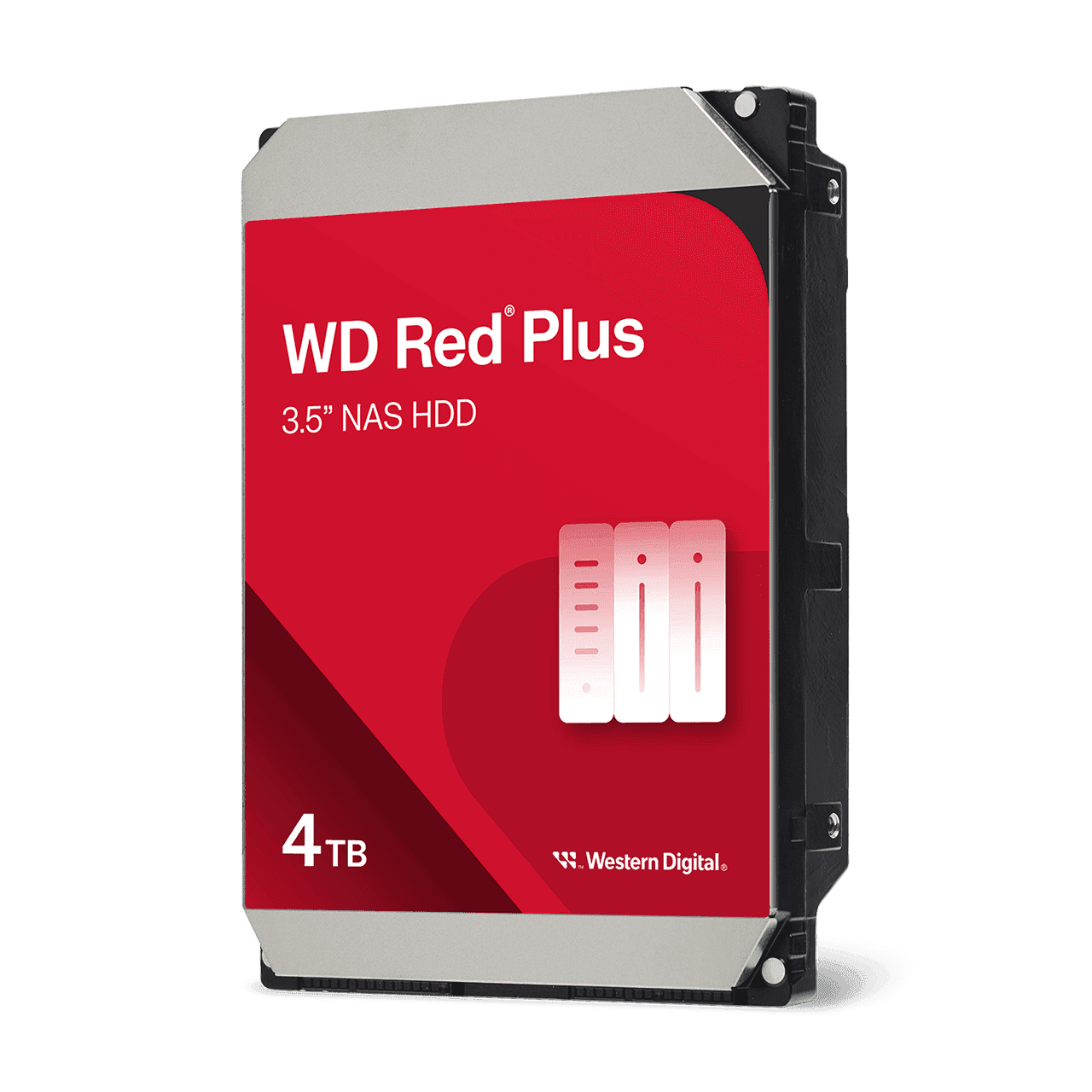WD Red Plus WD40EFZZ 4TB 3.5-inch NAS Hard Drive - SATA 6Gb/s, 5400rpm, 128MB Cache