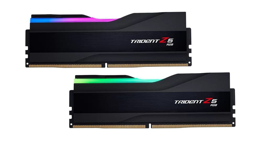 G.Skill Trident Z5 RGB F5-6000J4048F24GX2-TZ5RK memory module 48 GB 2 x 24 GB DDR5 6000 MHz CL40 Intel XMP 3.0 Black