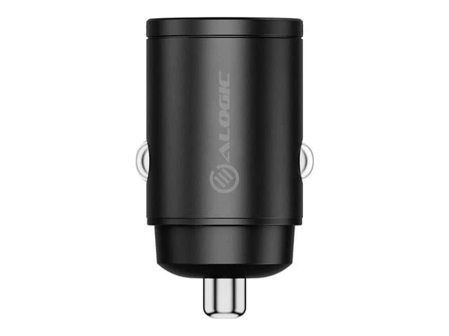 ALOGIC Rapid Power Mini 30W Dual Car Charger with USB-C and USB-A - Space Grey