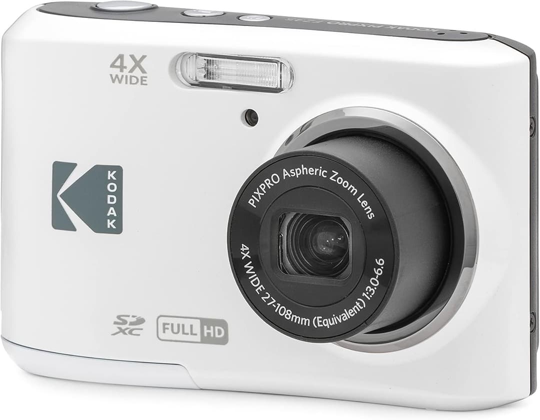 Kodak PIXPRO FZ45 Digital Compact Camera (16MP, 4X Optical Zoom, Full HD) - White - Image 4