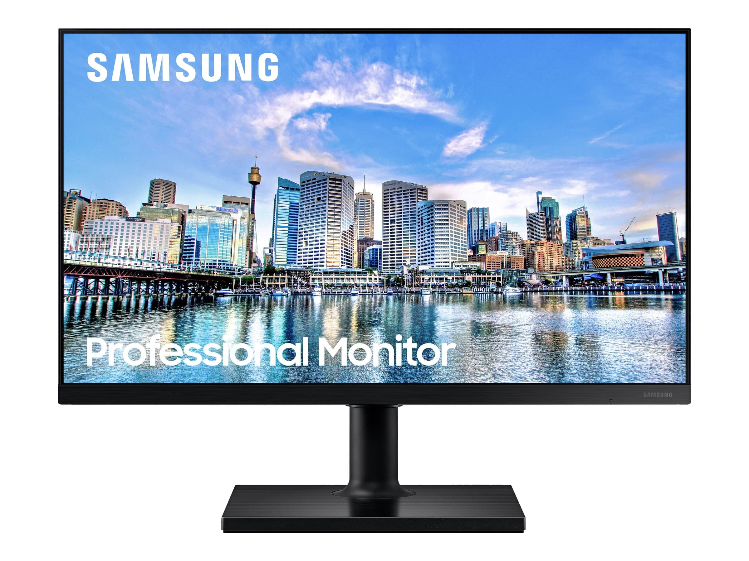 Samsung T45F Series F24T450FZU 24" Full HD IPS Monitor with Speakers & Height-Adjustable Stand Black