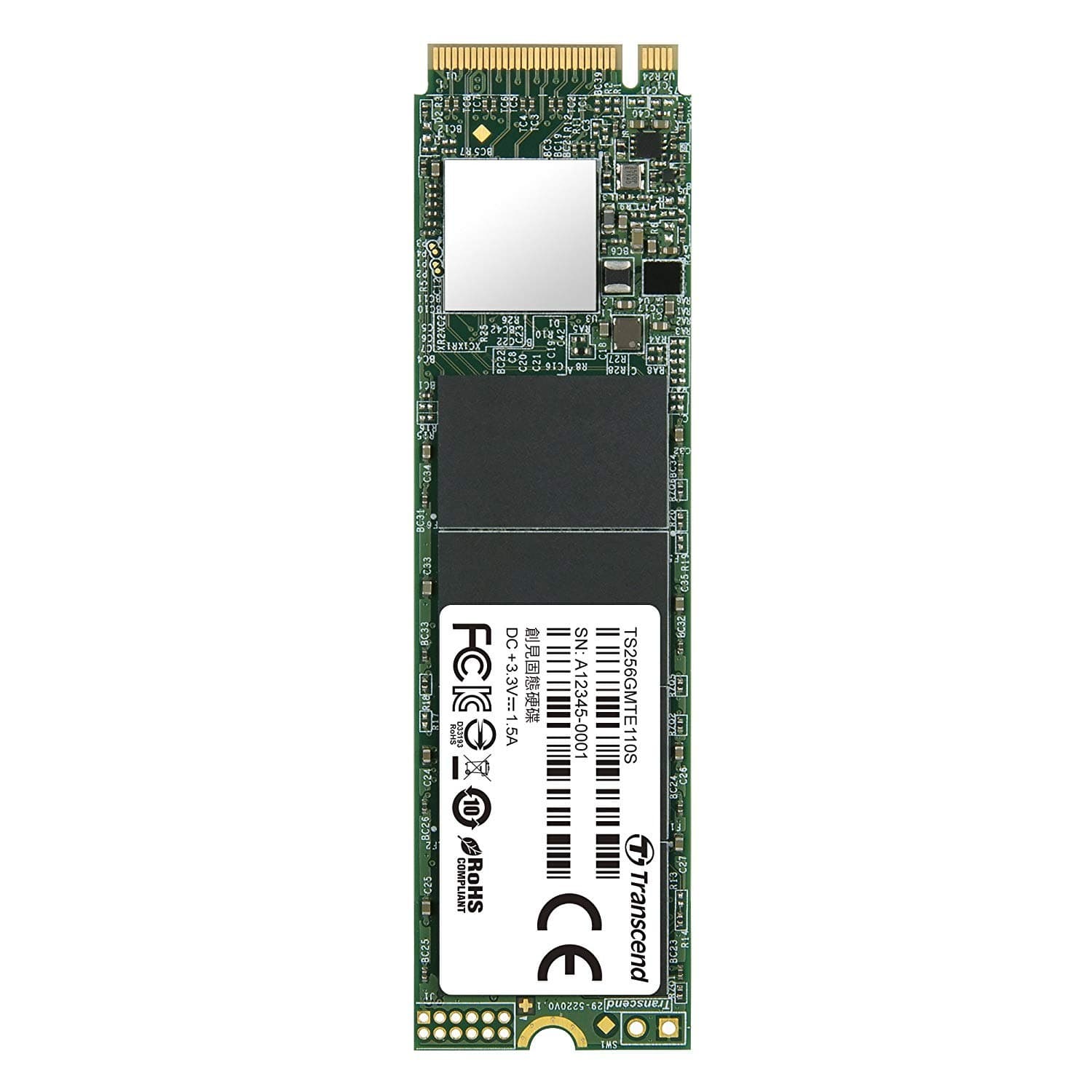 Transcend 110S M.2 2280 NVMe PCIe Gen3 x4 SSD - 256GB