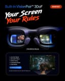 VITURE Beast XR Glasses Regular (IPD 64mm) 174-inch 1200p 120Hz 58 degree FOV 3DoF - Jet Black thumbnail 3