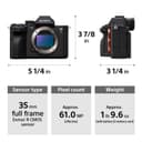 Sony Alpha 7R V (ILCE-7RM5) Full-Frame Mirrorless Interchangeable Lens Camera, 61MP, Body Only - Black thumbnail 4