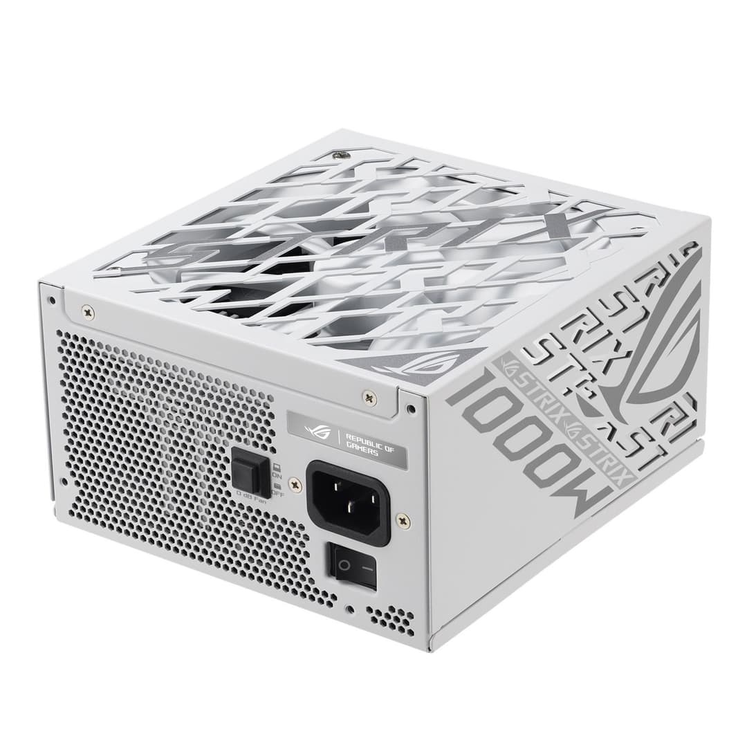 ASUS ROG Strix 1000W Platinum White Edition ATX 3.1 Fully Modular Power Supply - ROG-STRIX-1000P-GAMING-WHITE - Image 4