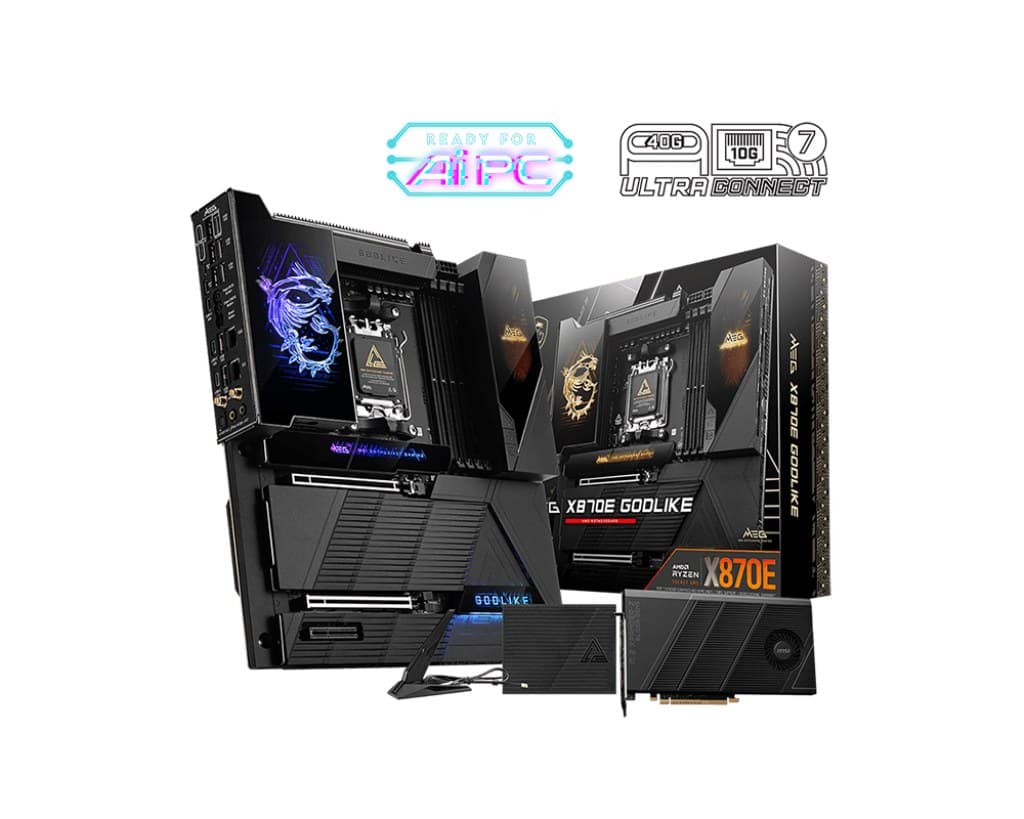 MSI MEG X870E GODLIKE Motherboard AMD X870E Socket AM5 DDR5 Wi-Fi 7 Extended ATX