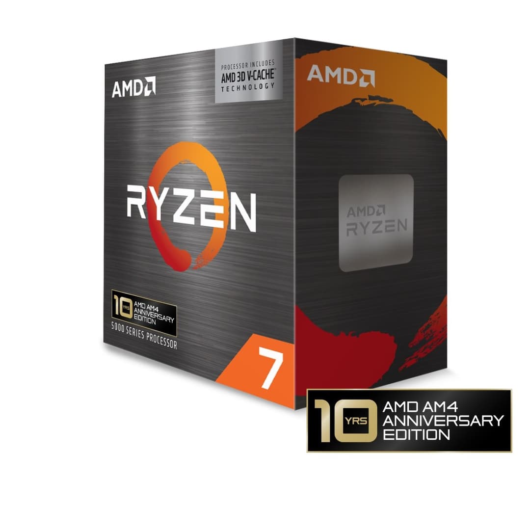 AMD Ryzen 7 5800X3D processor 8-Core 16-Thread Socket AM4 3.4 GHz (4.5 GHz Boost) 96 MB L3 Box - Image 2