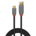 Lindy 1m USB 3.2 Type A to C Cable, 10Gbps, 5A, PD, Anthra Line thumbnail 2