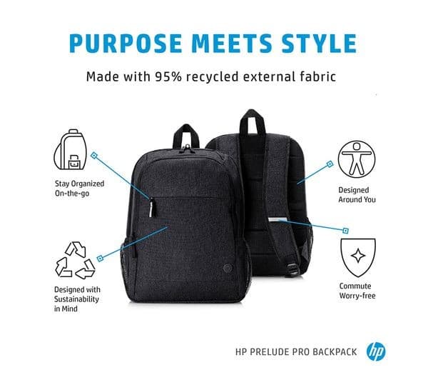 HP Prelude Pro 15.6" Laptop Backpack Grey - Image 3