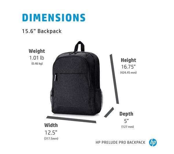 HP Prelude Pro 15.6" Laptop Backpack Grey - Image 4