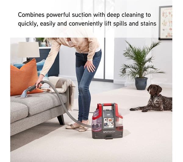 Vax SpotWash CDCW-CSXS Carpet Cleaner Graphite & Red - Image 3