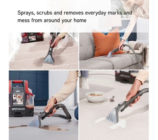 Vax SpotWash CDCW-CSXS Carpet Cleaner Graphite & Red - Image 7