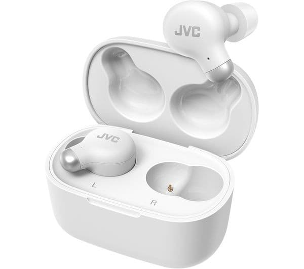 JVC Marshmallow HA-A25T Wireless Bluetooth Noise-Cancelling Earbuds - White - Image 3