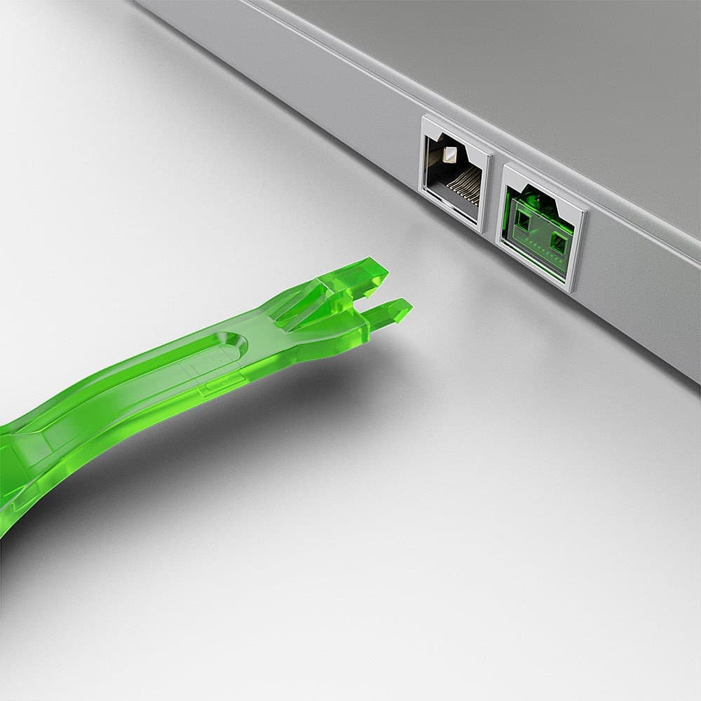 Lindy RJ45 Port Blocker Key, Green - Image 3
