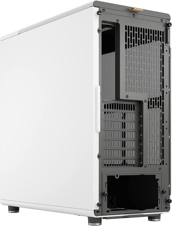 Fractal Design North FD-C-NOR1C-03 ATX Mid Tower PC Gaming Case Mesh Side Panel Chalk White with Oak Front 2 x 140mm Aspect PWM Fans - Image 5