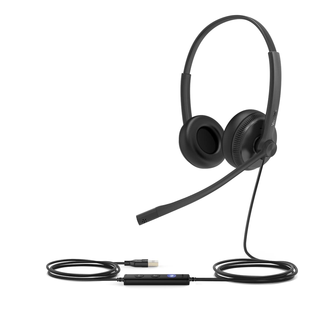 Yealink UH34 Teams Wired USB-A Headset Black - Dual - Image 2