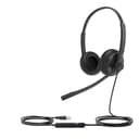 Yealink UH34 Teams Wired USB-A Headset Black - Dual thumbnail 2
