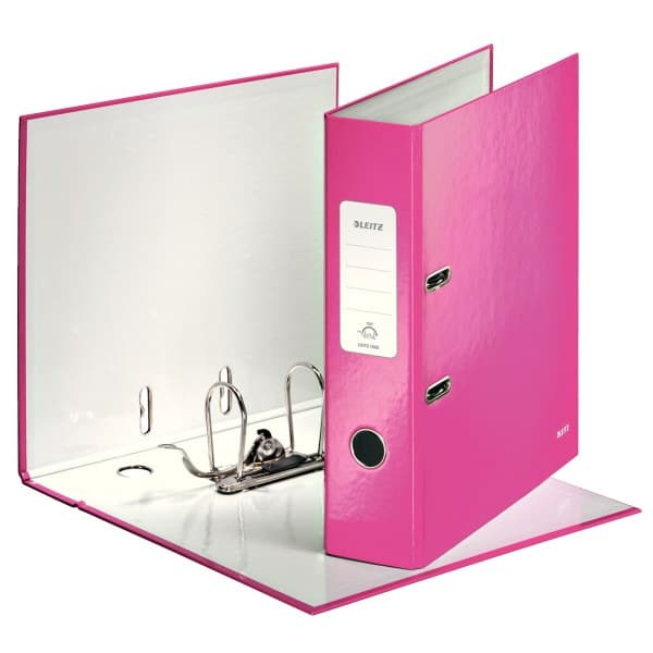 Leitz Lever Arch File 180° WOW POB/Laminated A4/80mm - Image 1