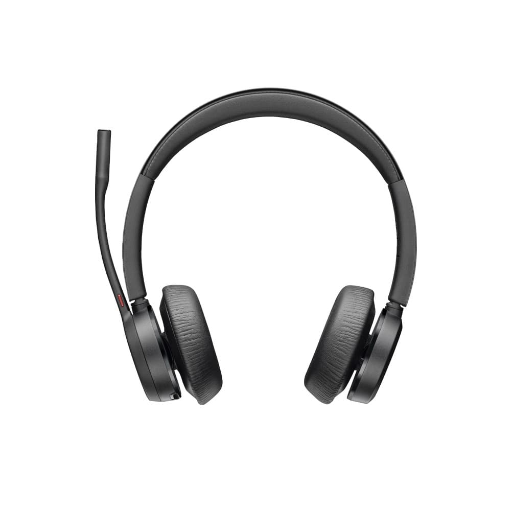 Poly Voyager 4320 UC Stereo Wireless USB Headset Black with BT700 USB-A Adapter + Charging Stand - 77Y99AA - Image 1