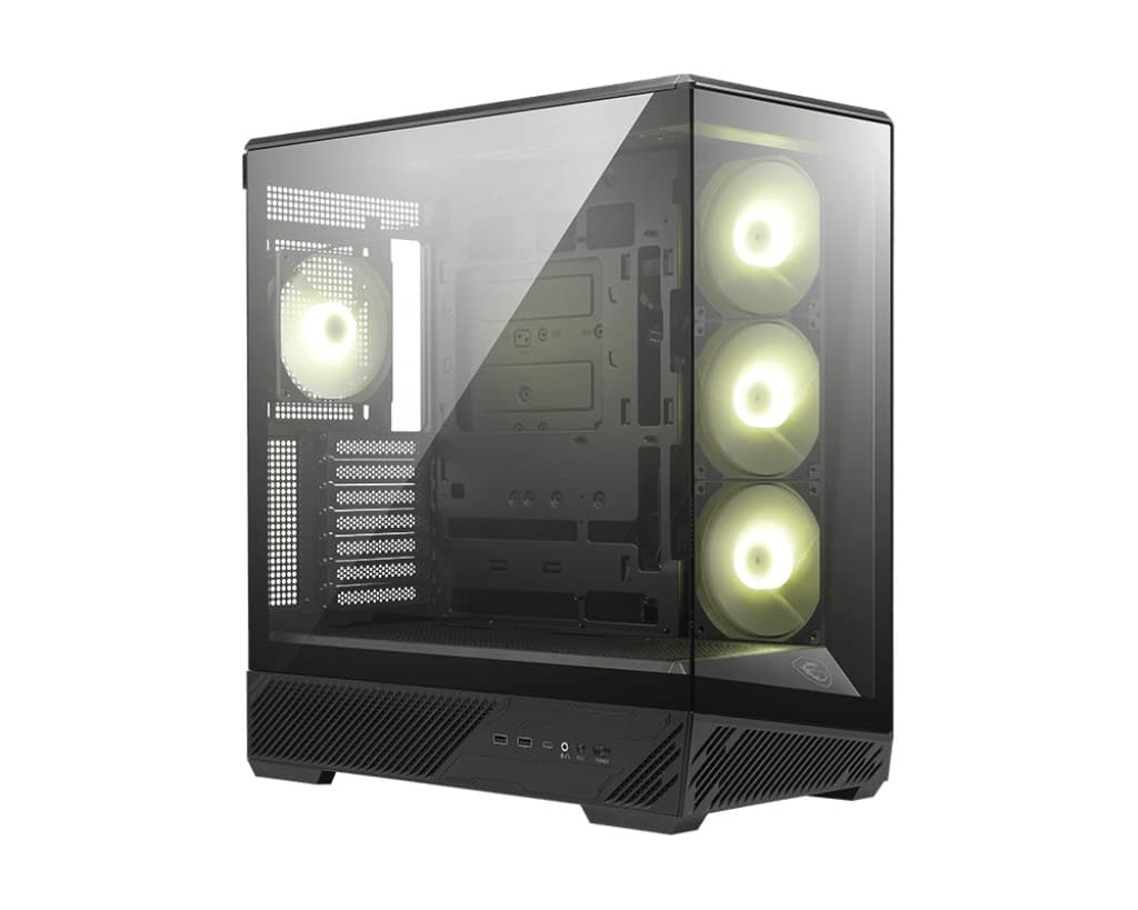 MSI MAG PANO 130R PZ ARGB Tempered Glass Mid Tower PC Case - Black - Image 3