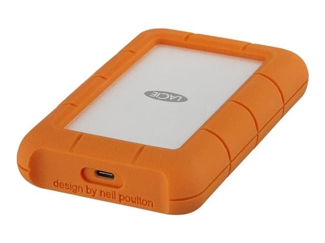 LaCie Rugged USB-C 1TB Portable Hard Drive Orange - Image 6