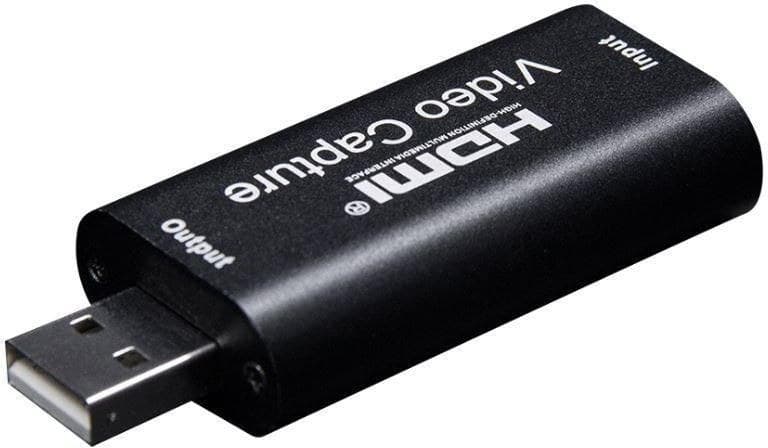 MicroConnect MC-GEN-CH HDMI Video Capture Card (USB 2.0), 4K 30Hz Input / 1080p 30Hz Output, Black - Image 1