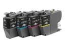Brother LC421XL Original XL High Yield Ink Cartridge Multipack - 4 Pack, Black, Cyan, Magenta, Yellow - 500 Pages Each (LC421XLVAL) thumbnail 3