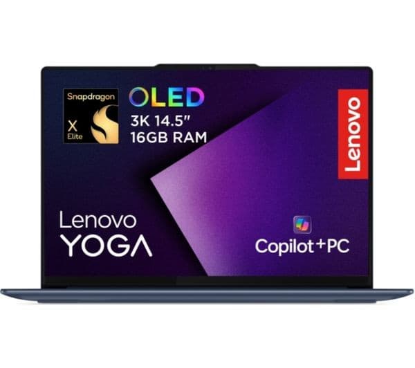 Lenovo Yoga Slim 7X 14.5" OLED Touchscreen Snapdragon X Elite 16GB 1TB Cosmic Blue