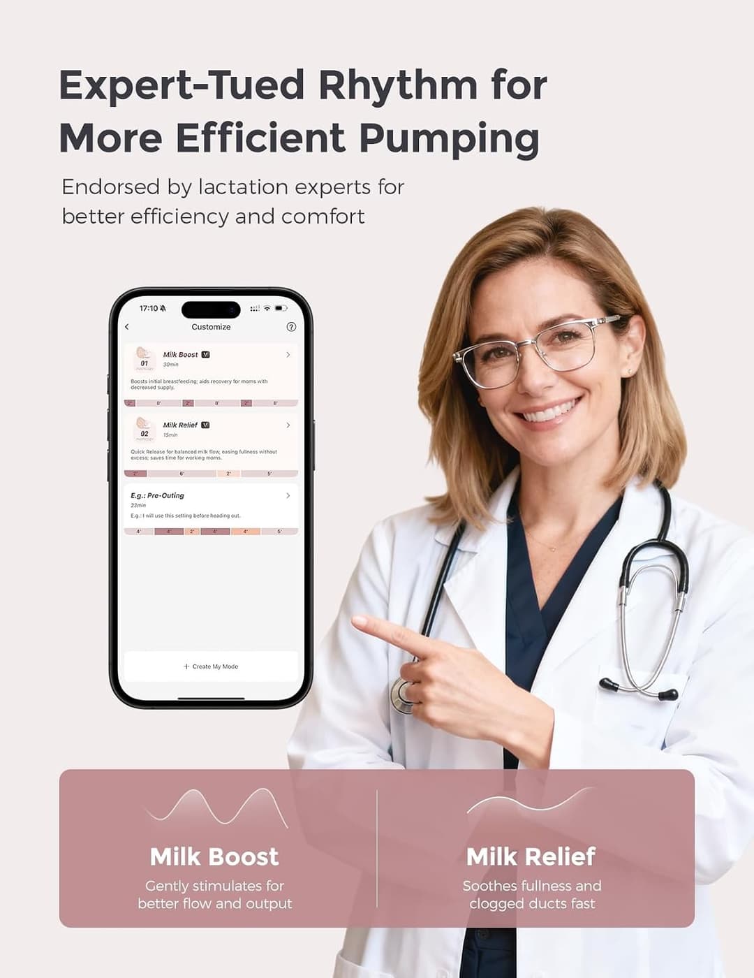 Momcozy Air 1 Ultra Slim Hands Free Wearable Double Breast Pump with Wireless Charging Case - Image 5