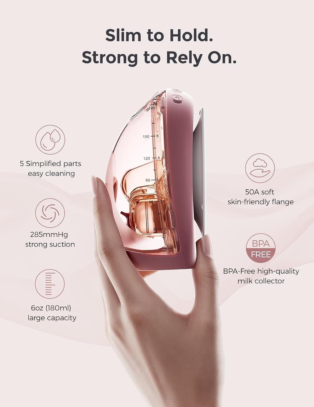 Momcozy Air 1 Ultra Slim Hands Free Wearable Double Breast Pump with Wireless Charging Case - Image 8