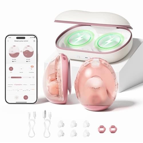Momcozy Air 1 Ultra Slim Hands Free Wearable Double Breast Pump with Wireless Charging Case - Image 10
