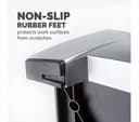 Fellowes Office Suites Laptop Stand 8032006 - Adjustable Laptop Riser with 6 Height Adjustments - Max Laptop Size 17", Max Weight 5KG - Silver & Black thumbnail 6