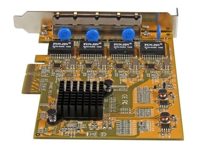 StarTech.com 4 Port Gigabit NIC PCIe Network Card - Quad Port Adapter (ST1000SPEX43) - network adapter - PCIe x4 - Gigabit Ethernet x 4 - Image 2