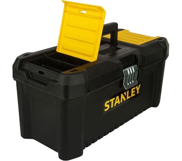 STANLEY STST1-75521 Essential Toolbox with Metal Latches - 19", Black & Yellow - Image 3
