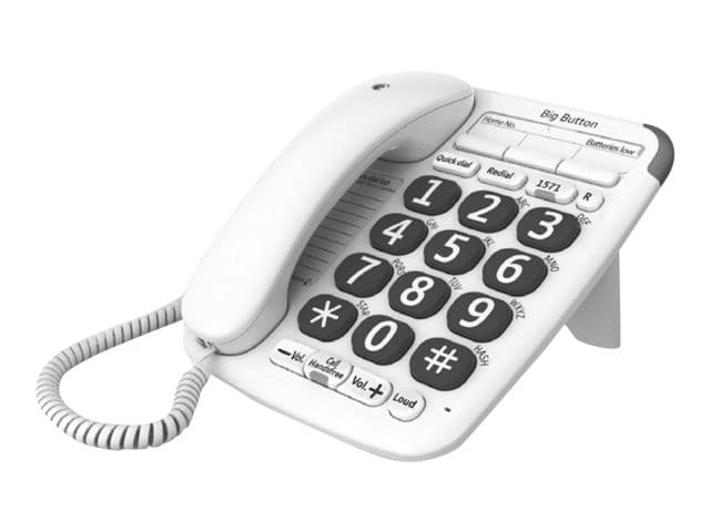 BT Big Button 200 Corded Phone - White