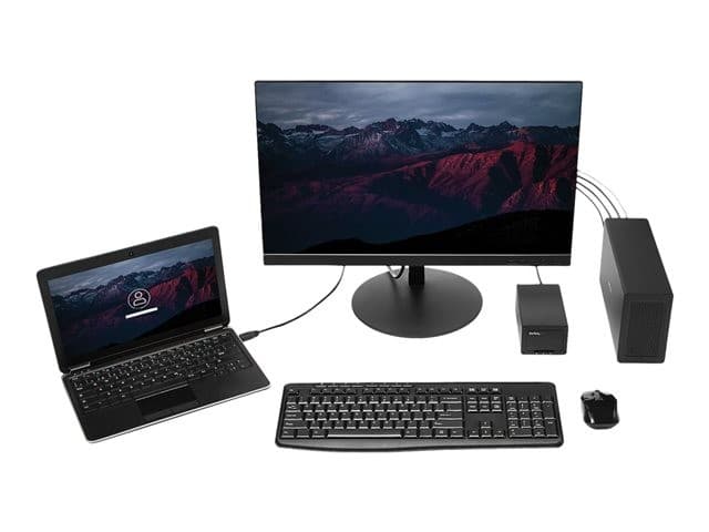 StarTech.com TB31PCIEX16 Thunderbolt 3 PCIe Expansion Chassis, External Enclosure with 1x PCI Express x16 Slot, 5K/4K Output via TB3/DP - System Bus Extender Black - Image 2